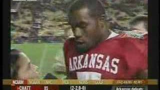 Houston Nutt and Darren McFadden Postgame Interview LSU