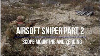 Airsoft Sniper 2 - 스코프 장착 및 영점 조정