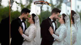 كيفية عمل ايديت سيشن فرح - wedding editing photo