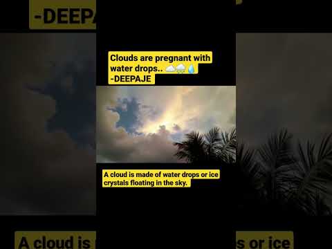 What do clouds made of water droplets look like?
