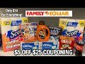 Family Dollar | NEW $5/25 Couponing Deal | 9 Items for $10! | 10/13 - 10/19