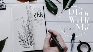 January 2019 Plan With Me | Bullet Journal Flip Thru