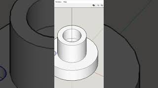 Drafting of bearings shafts and flanges using Google Sketchup