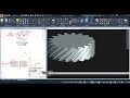 helical gear autocad design in english