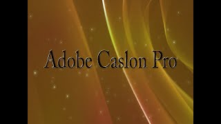 Adobe Caslon