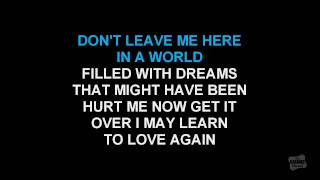 Leavin' On Your Mind in the style of Patsy Cline karaoke video singalong lyrics