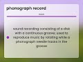 phonograph record phonograph record definition