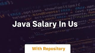 java salary in us