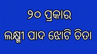 ୨୦ ପ୍ରକାର ଲକ୍ଷ୍ମୀ ପାଦ ଝୋଟି ଚିତା // 20types Laxmi pada//manabasa gurubara jhoti  #viral #viralvideo