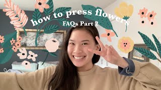 A Guide On How To Press Flowers Part 2 | Easiest way to press flowers, best glue to use, etc.