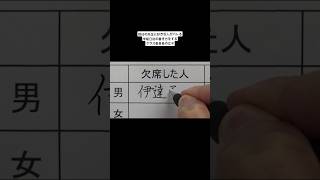 担任の先生に好きな人がバレる学級日誌の書き方をするクラス委員長の女子