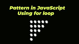 Pyramid stars pattern in javascript using for loop | Heeman
