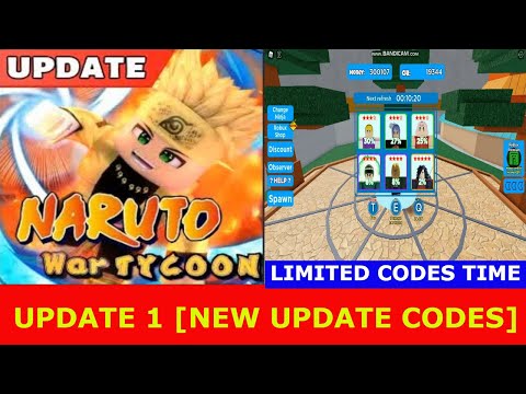 NEW UPDATE *NEW CODES* [Update1] LIMITED CODES TIME! Naruto War Tycoon ROBLOX 28 JULY 2021