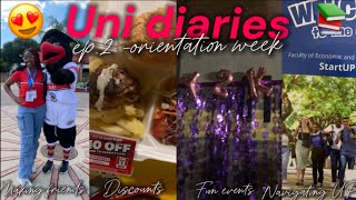 UNI DIARIES ep.2 🎀orientation week|first year|making friends | events