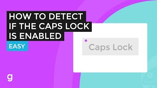 How To Detect if the Caps Lock Key Is Enabled | EASY