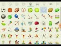 Activity of playing material and youga emoji