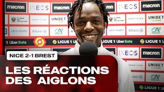 Nice 2-1 Brest : les réactions des Aiglons