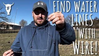 How To Find Water Lines Before You Dig Using Wire AKA Witching For Water