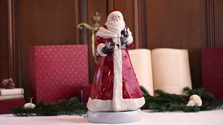 Villeroy \u0026 Boch Santa Claus hrací skříňka a svícen z vánoční kolekce Christmas Toys Memory