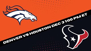 Denver Broncos vs Houston Texans: Week 13 NFL Expert Picks, Predictions & Betting Odds| 12/3/23