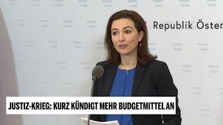 Aussprache zwischen Justiz und Kanzler Kurz Kündigt Mehr Budgetmittel an !!! 10.02.2020