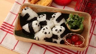 【キャラ弁】パンダのあかちゃんおにぎり弁当の作り方 How to make Panda Baby