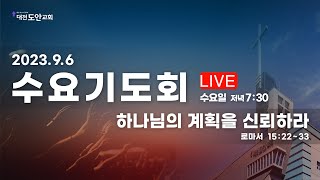 대전도안교회 수요기도회 설교 [2023.9.6] / 하나님의 계획을 신뢰하라 / 송지섭 목사