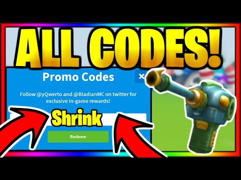 *ALL* OP WORKING BETA CODES! Roblox Shrink Ray Simulator