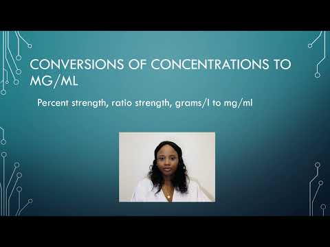 How do you calculate mg per mL?