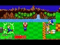 Mario & Luigi superstar saga animation Mario & Luigi vs Sonic & Tails