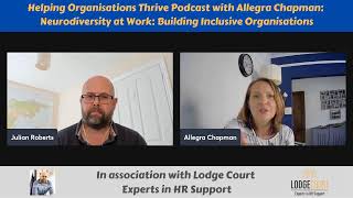 Helping organisations thrive podcast - interview with Allegra Chapman