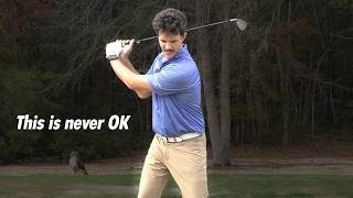 Your Lead Arm Must Not Bend for Any Reason