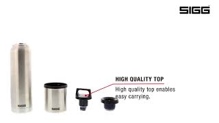 SIGG Hot \u0026 Cold - Stainless Steel Thermo Flask in detail - Product Video