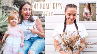 AT HOME DIY'S | Dried Wedding Bouquet Arrangement | Princess Dress for 2yr old |