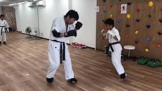 Karate kumite August 29, 2020　武庫之荘幼児小学生空手　組手2