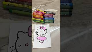 Twirl into cuteness with this adorable Hello Kitty ballerina💖🩰✨🎨 Made with love and crayons😻
