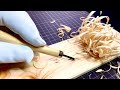 Wood craving  |  the sound of shaving wood with a chisel