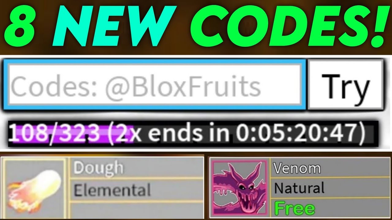 NEW 🤯 Blox Fruits Codes 2x Exp 2023 - All New Blox Fruits Codes - Blox ...