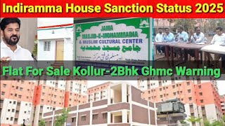 Ts Indiramma House Sanction pdf Status 2025 | Flats For Sale or Rent govt 2bhk Housing offic warning