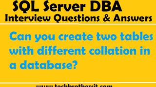 SQL Server | Can you create two tables with different collation in a database