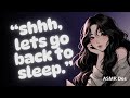 asmr girlfriend cuddles you back to sleep 🤍heartbeat, whispering (f4a)