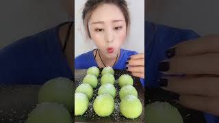 ASMR FROZEN FRUITS 🍉🍇🍓CRUNCHY ICY❄️ASMR COLOR ICE Eating Sounds  2531