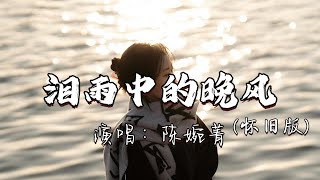 陈婉菁 - 泪雨中的晚风（怀旧版）『今宵的你是你 长夜里我是我，偏偏一往情深的我 唯独你困在我心中。』『动态歌词MV』