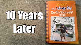 Reading My Diary Of A Wimpy Kid: Do It Yourself Book (10 Years Later)