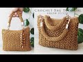 Beautiful And Elegan 3D Crochet Bag Tutorial with Arrow Stitch (Subtitle Available)