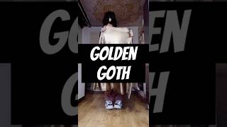 Build a Golden Goth outfit with me #gothic #gothfashion #gothoutfit