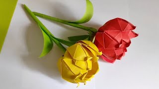 DIY Origami Paper Rose | Easy Paper Flower Tutorial