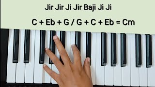 Jir Jir Baji Ji Tutorial (Chords+Melody) | Bajirao Mastani | Keyboard | Sudeshna Instrumentals