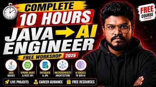 Java Developer to AI Engineer in 2026 | Complete 10-Hour Free Course