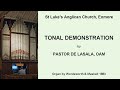 Tonal Demonstration (Pastor de Lasala, organ of St Luke's Anglican Church Enmore)